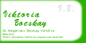 viktoria bocskay business card